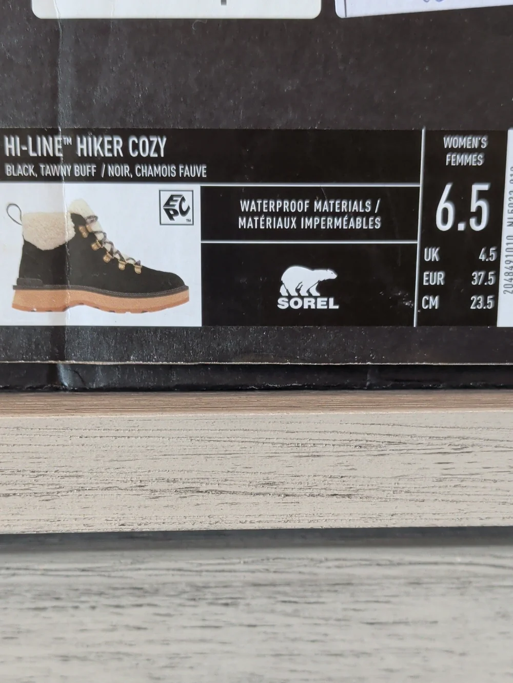 SOREL NIB 6.5 Cozy Hiker Black